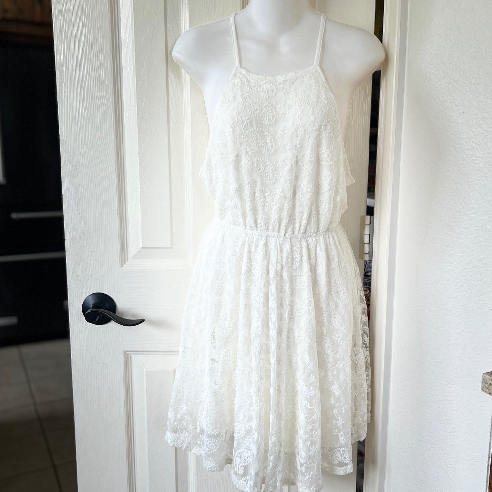 POL Layered White Dress
